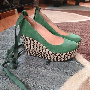 Free People Tie-back Espadrille Heels
